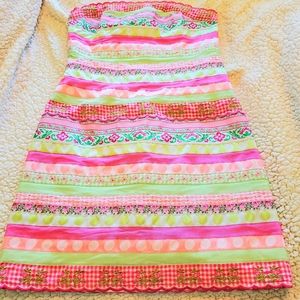Lilly Pulitzer Ribbon Strapless Dress